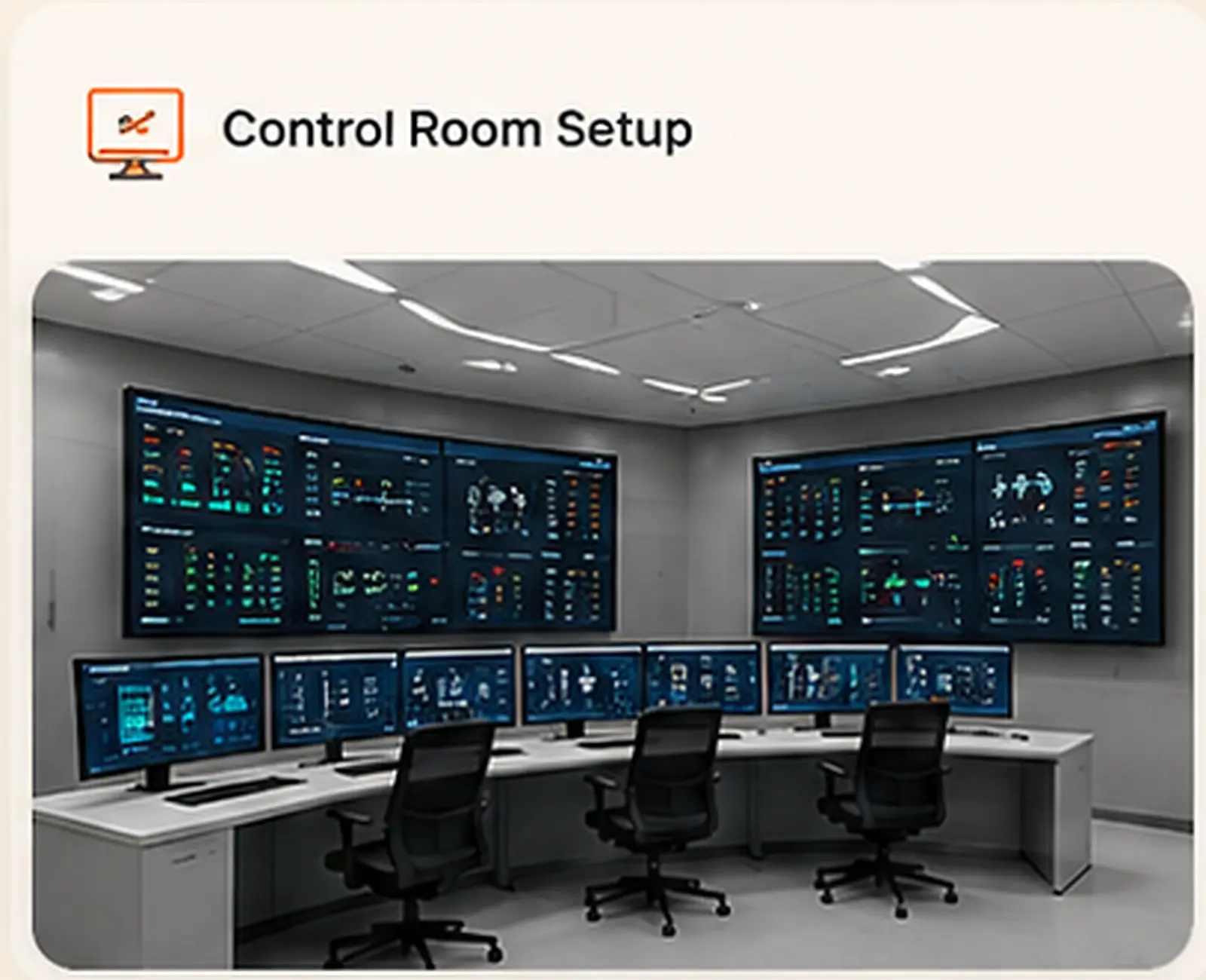 ESP Monitoring and Control Room Setup for Oil and Gas Operations