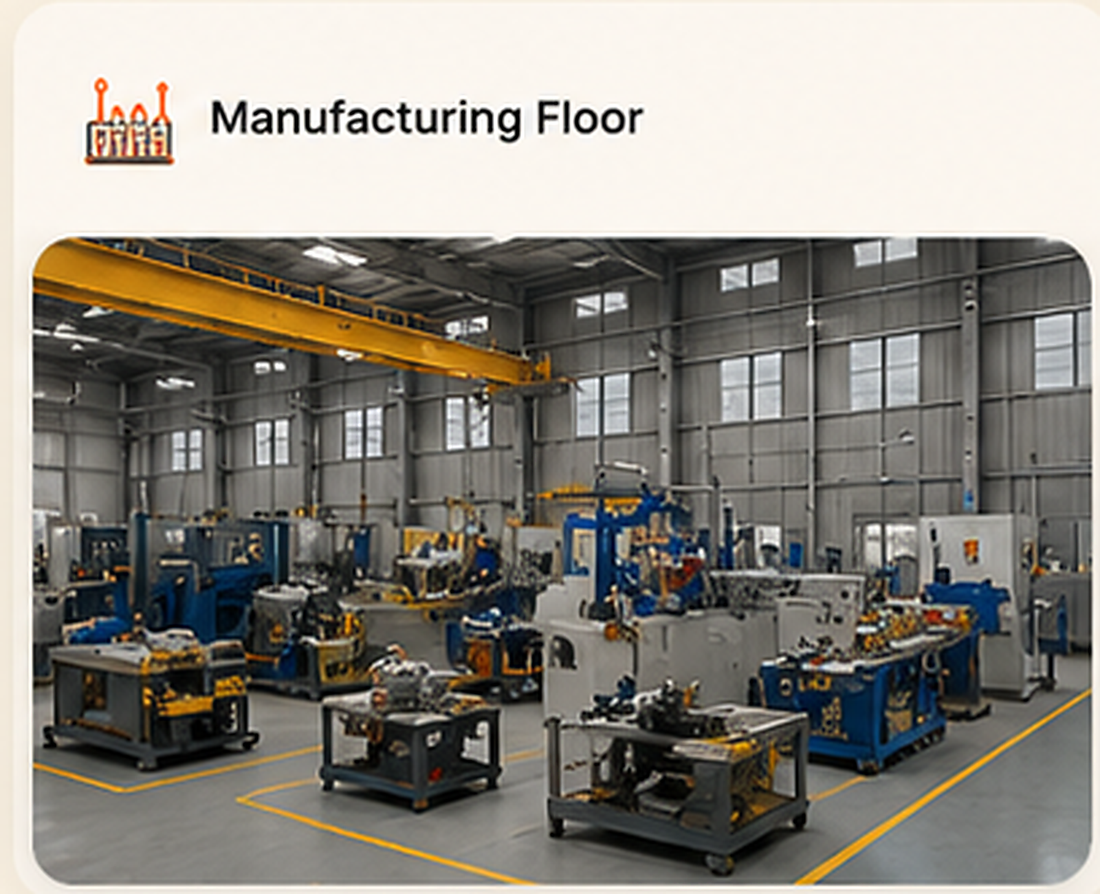 ESP Equipment Manufacturing Floor and Oilfield Production Facility